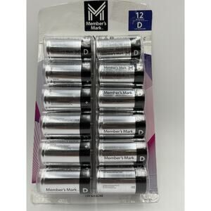 Members Mark Alkaline D Batteries (12 Pack)